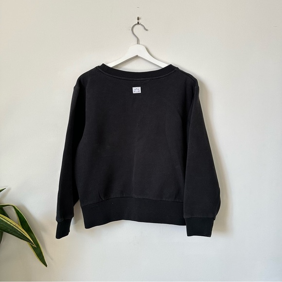 Varley Hardy Black Pullover Sweatshirt With Button Details Size S - Picture 3 of 8